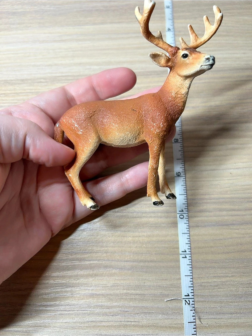 White-Tailed Buck Figurine Brown & Tan